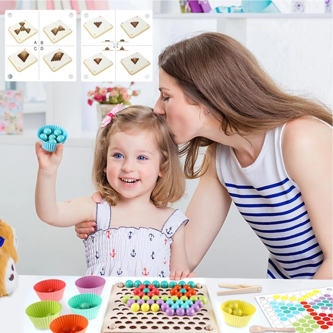 Culori și Forme Joc Montessori Mozaic Sortator