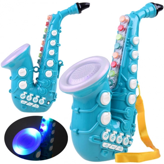 Saxofon Interactiv pentru Copii – Albastru