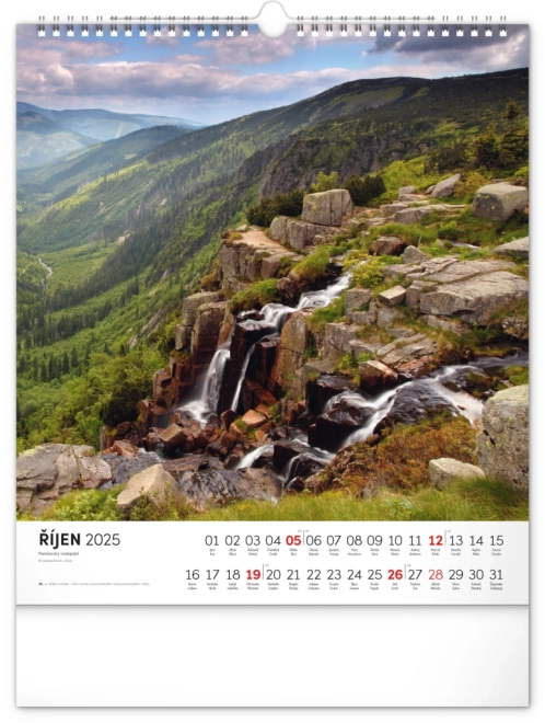 Calendar de perete Krkonoše 2025