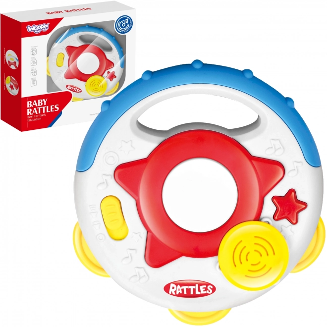 Tamburin muzical interactiv pentru copii Woopie Baby