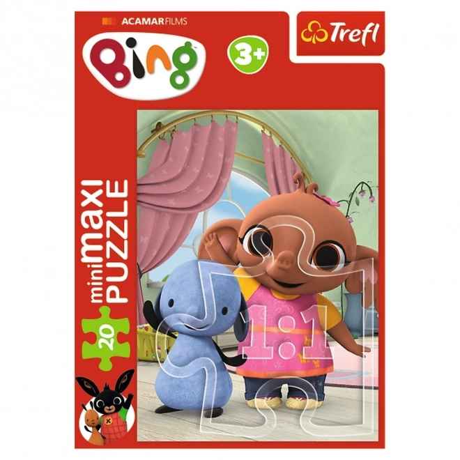 Puzzle miniMaxi 20 piese cu prietenii lui Bing