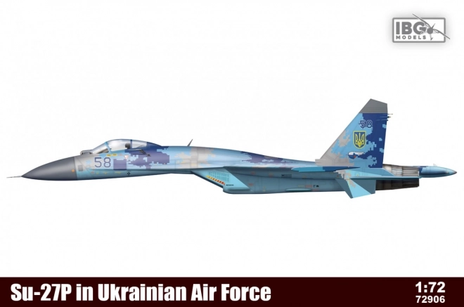 Model avion Su-27P Forțele Aeriene Ucrainene scară 1/72