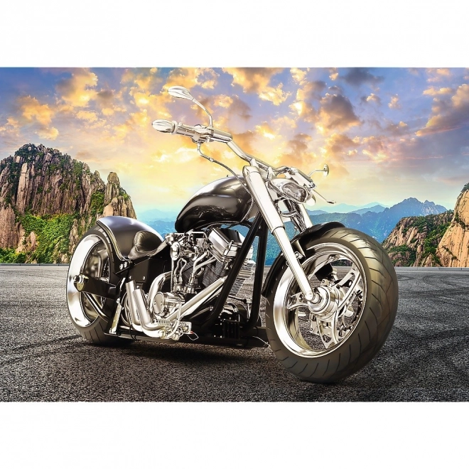 Puzzle motocicletă neagră 500 piese
