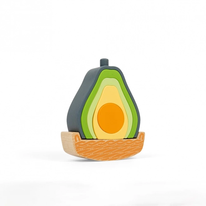 Bigjigs Toys joc de echilibru Avocado