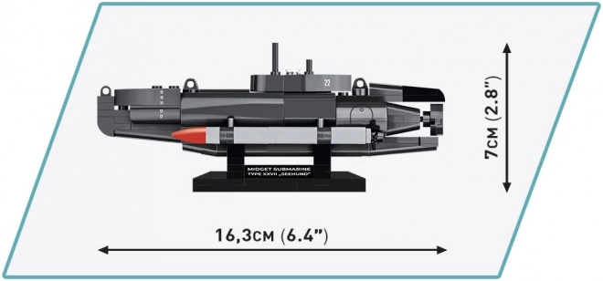 Submarin miniatura Cobi U-Boot XXVII Seehund