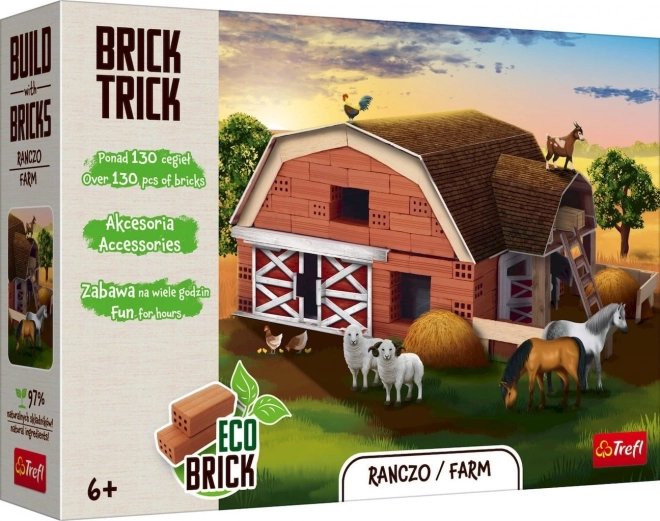 Set de construcție Fermă L de la Brick Trick