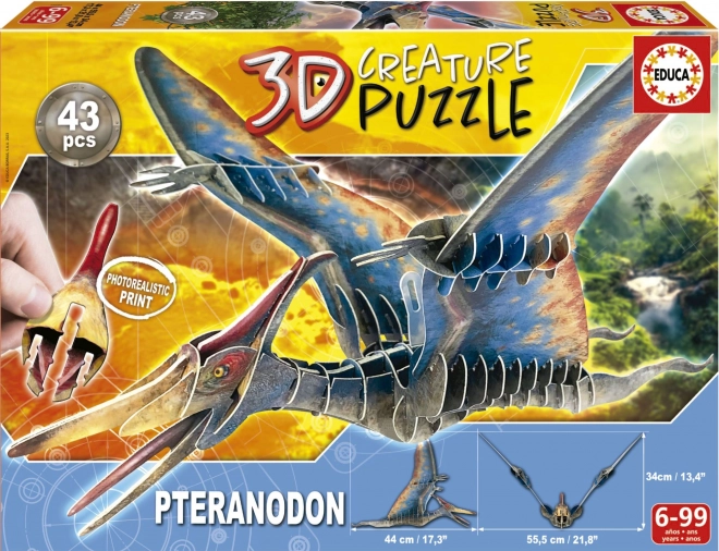 Puzzle 3D Pteranodon 43 piese EDUCA