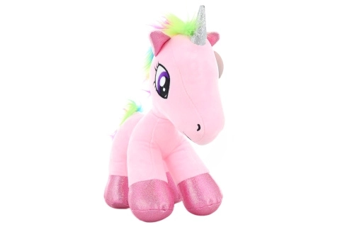 Unicorn din pluș roz 32 cm