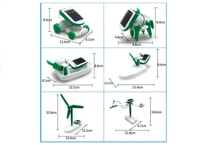 Set educațional de robot solar 6 în 1