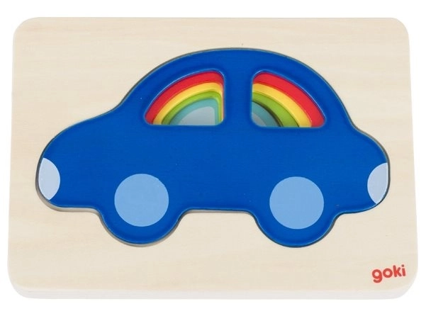 Puzzle stratificat mașinuțe