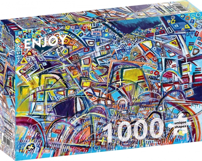 Puzzle cu tensiune în curbe 1000 piese