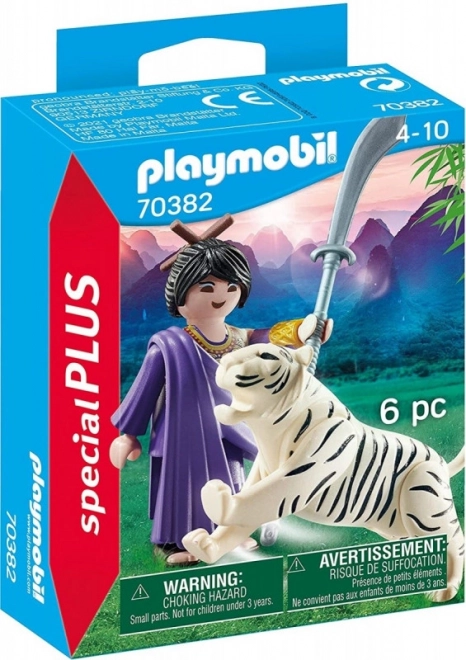 Jucării Playmobil Playmobil Special Plus Asijská bojovnice cu tigru