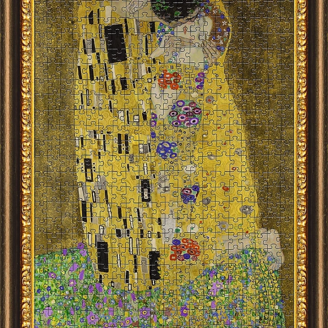 TREFL Puzzle Polibek 500 de piese cu ramă