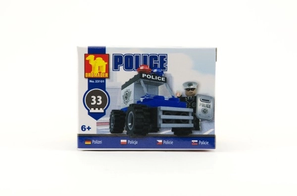 Mașinuță Poliție Dromader - Set de Construcție