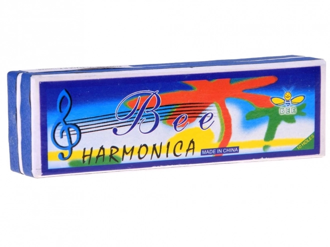 Harmonica metalică Bee pentru copii