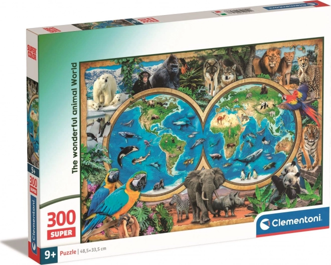 Puzzle lumea uimitoare a animalelor Clementoni 300 piese