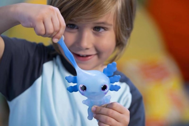Zabawka interactivă Animagic Axolotl albastru
