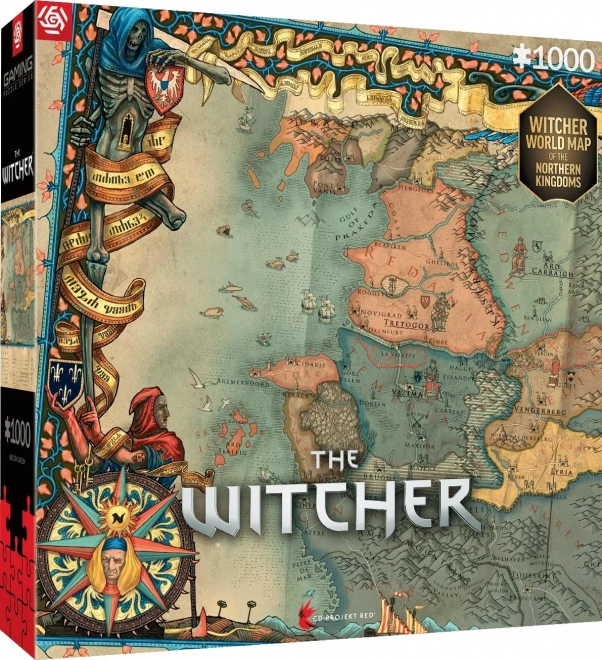 Puzzle The Witcher: regatele din nord 1000 piese