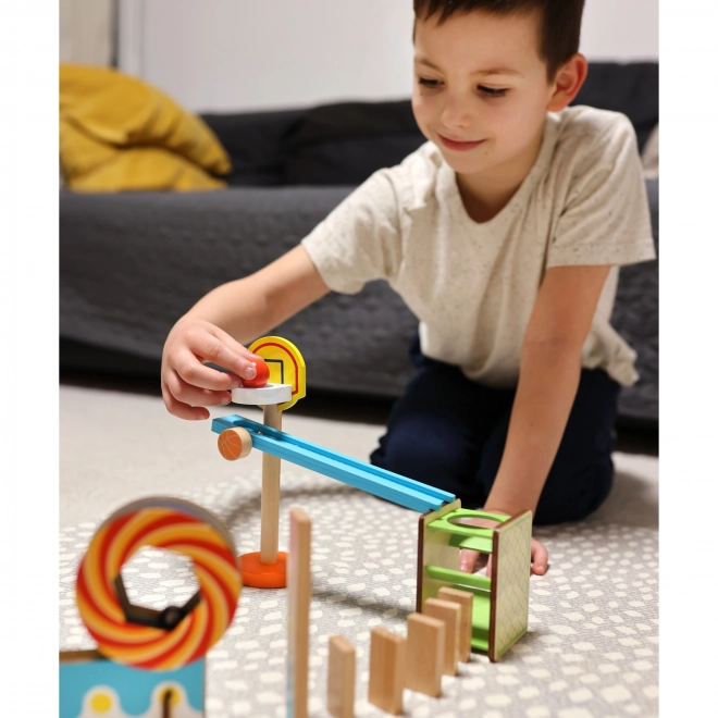 Domino din lemn pentru copii Crazy