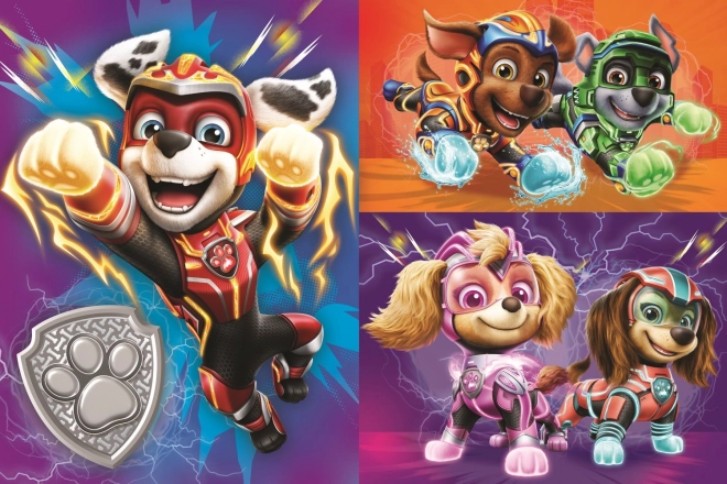 Puzzle dublu Paw Patrol: Echipa grozavă Super Giant 15 piese