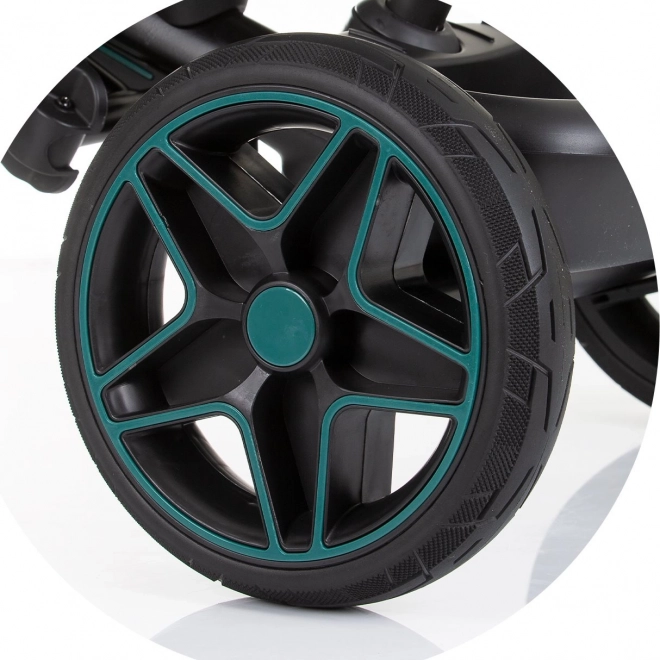 Chipolino tricicletă cu copertină și cutie muzicală Derby 2în1 Obsidian