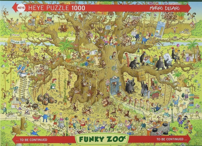 Puzzle Heye Funky Zoo Małpie