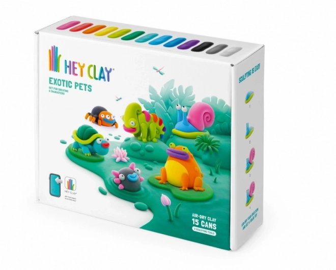 Hey clay animale exotice set de modelaj