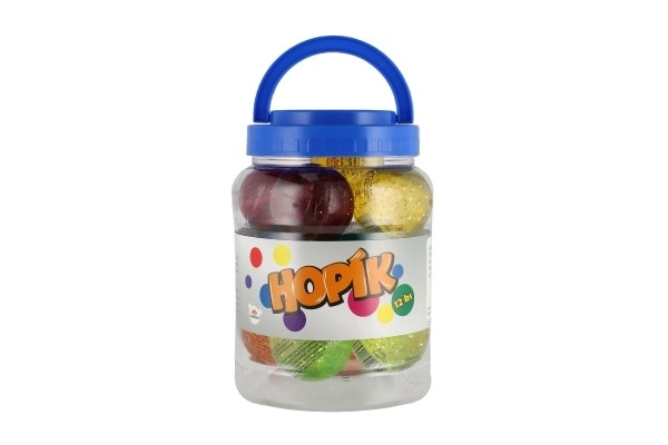 Hop cu sclipici 6cm set 12 bucăți