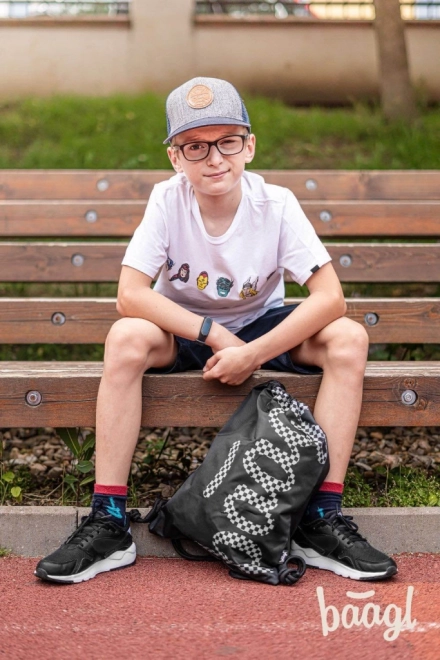Săculeț pentru pantofi Skate Ska cu logo BAAGL