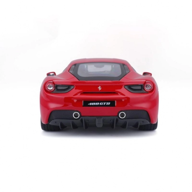 Model de mașină Ferrari 488 GTB roșu la scara 1:18