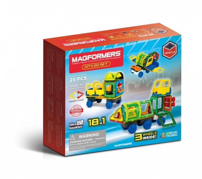 Set city go de blocuri magnetice 25 piese