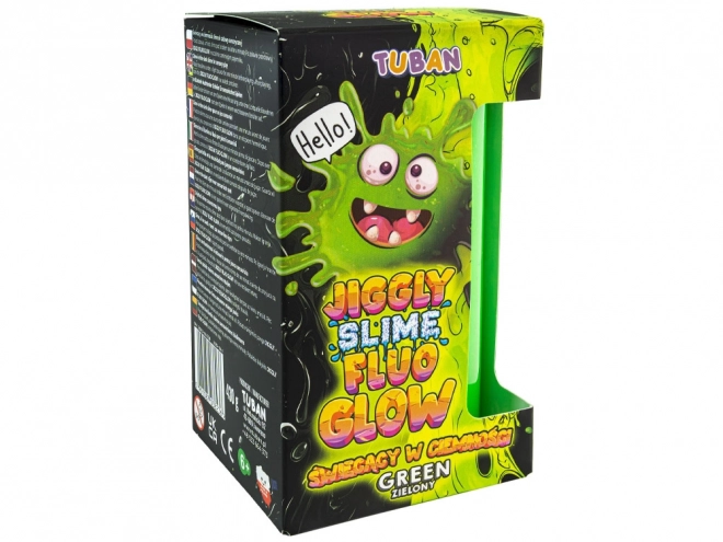 Slime jiggly fluo glow verde