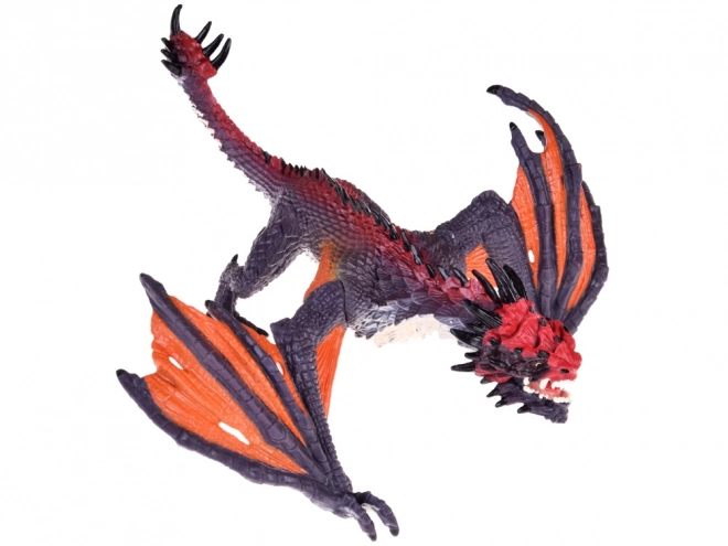 Figurină Dragon Gri-Portocaliu 21 cm