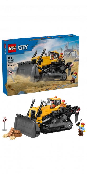 LEGO City buldozer galben