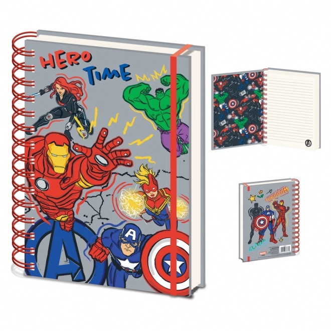 Caiet cu spirale Avengers