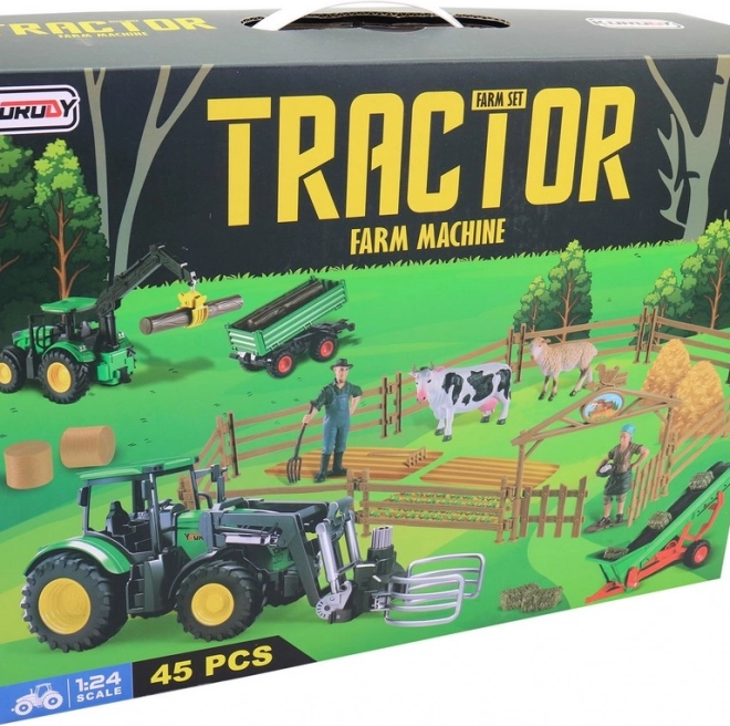 Tractor cu Fermă și Accesorii pentru Copii