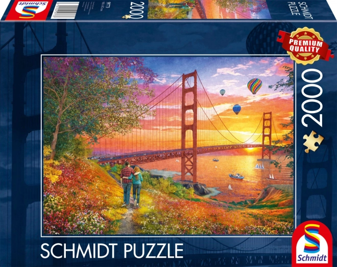 Puzzle Schmidt plimbare spre Golden Gate 2000 de piese