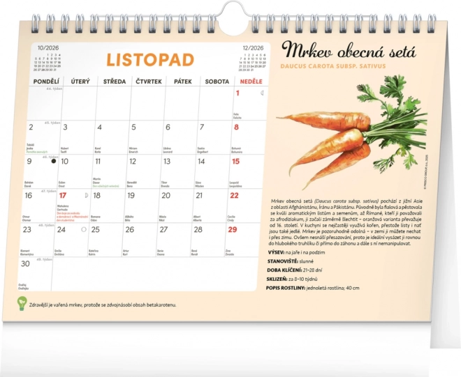 Calendar Notique lunar de planificare cu semințe 2026
