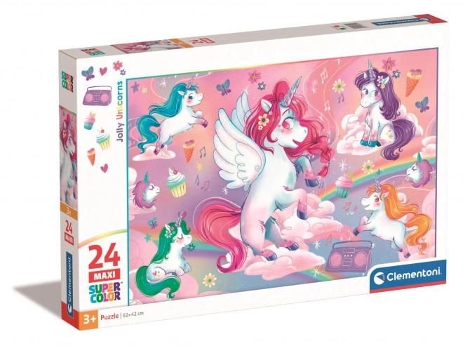 Puzzle Maxi Veseli Unicorni