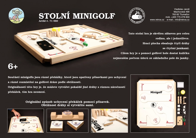 Mini golf de masă pentru copii și adulți