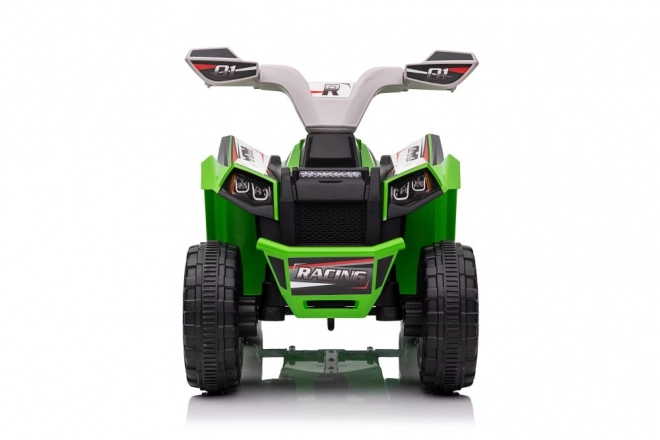Quad electric verde cu remorcă