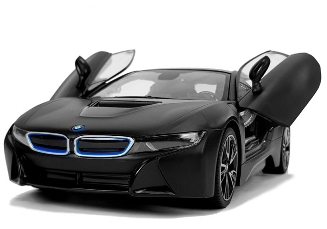 Auto R/C BMW i8 Rastar 1:14 negru uși automate