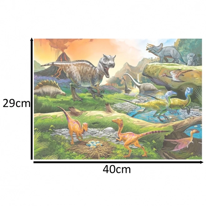 Puzzle Lumea Dinozaurilor 100 piese