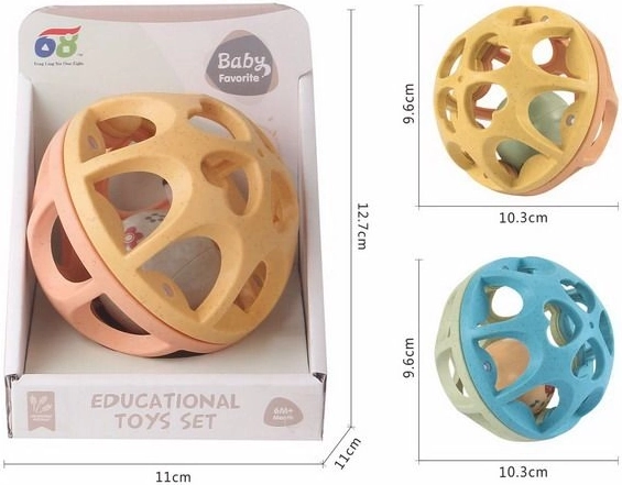 Zornă minge pentru copii - Galbenă sau Albastră
