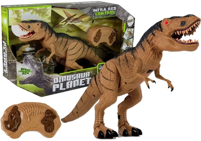 dinozaur r/c tiranozaur rex cu aburi