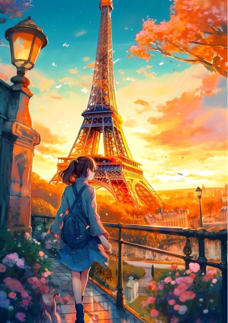 Puzzle Plimbări prin Paris 1000 piese