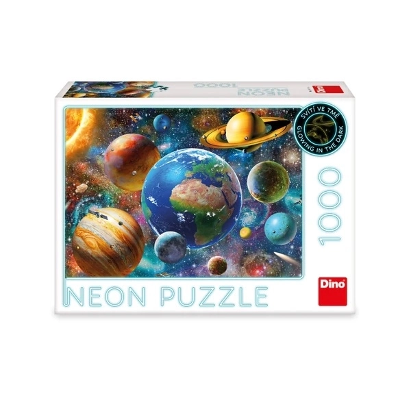 Puzzle luminescent Dino Planete 1000 piese