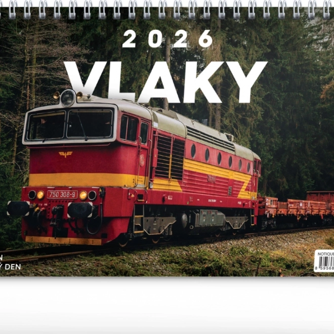 Calendar de masă Trenuri 2026
