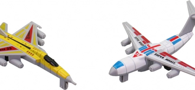 Avioane pentru copii 10 cm - set 12 buc