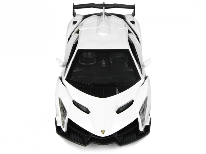 Mașină sport R/C 1:24 Lamborghini Veneno alb cu telecomandă și lumini